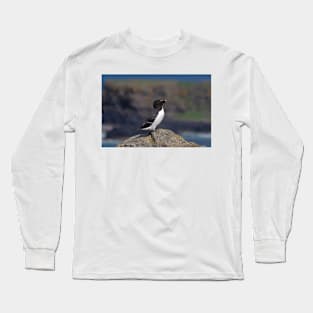 Razorbill on a cliff Long Sleeve T-Shirt